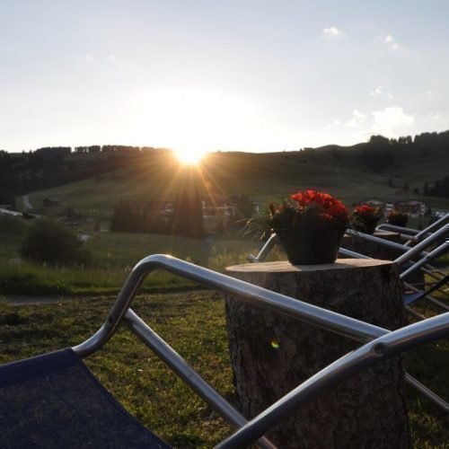 Alpine lodge on the Alpe di Siusi