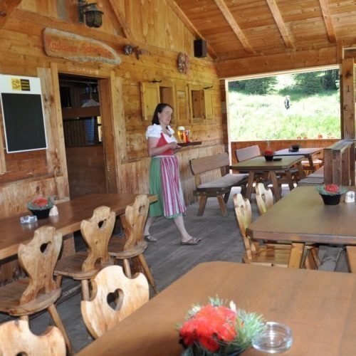 Unsere Hütte auf der Seiser Alm