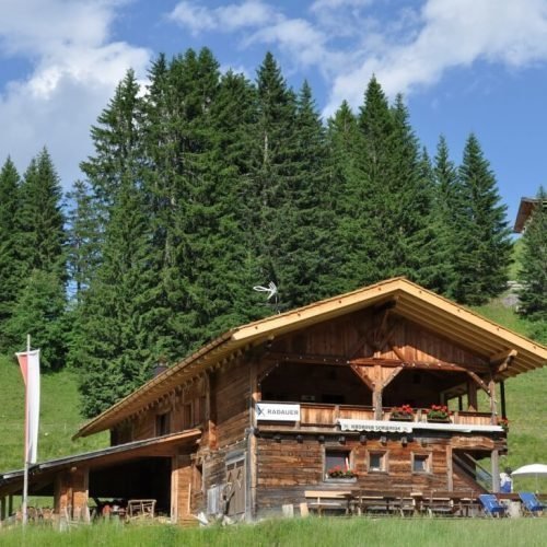 Alpine lodge on the Alpe di Siusi