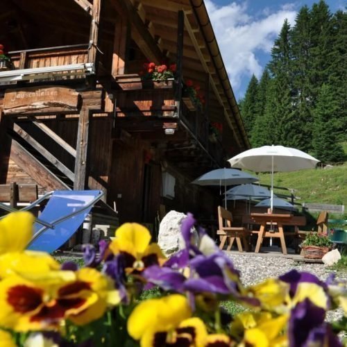 Unsere Hütte auf der Seiser Alm