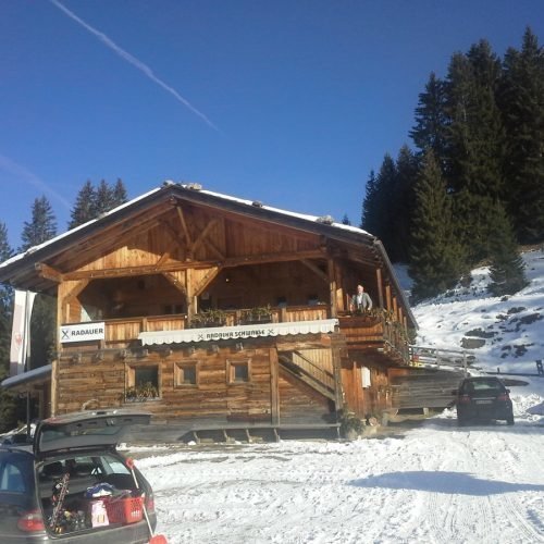 Alpine lodge on the Alpe di Siusi